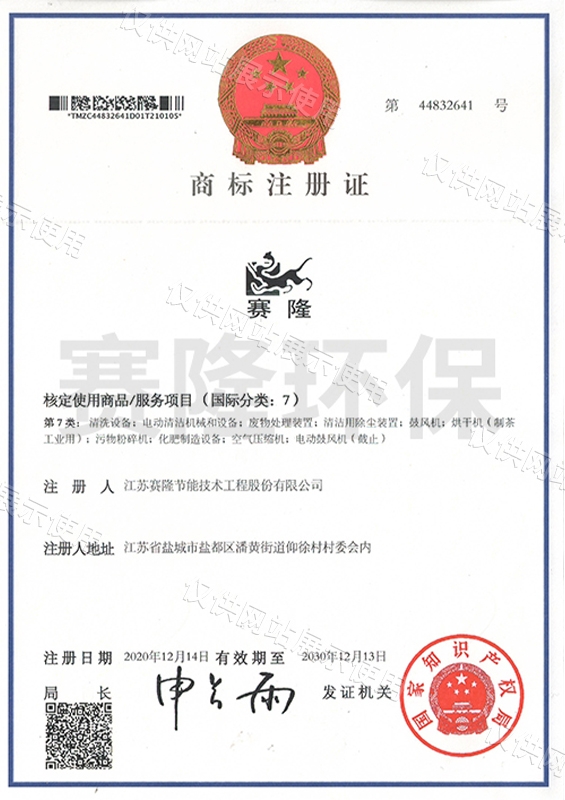 赛隆牌中文注册商标